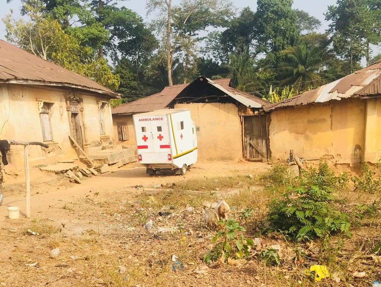 Preshol Global team arriving in Dabala, Volta Region Ghana